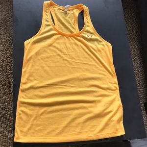 Yellow under armour tank top